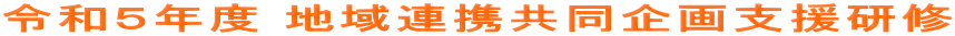 令和５年度 地域連携共同企画支援研修